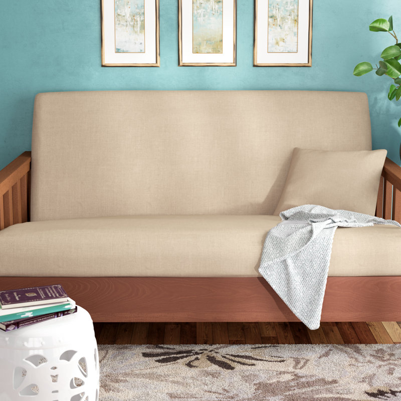 Andover Mills™ Box Cushion Futon Slipcover & Reviews Wayfair